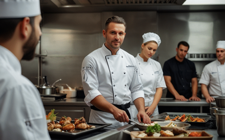 Kitchen team work on cost control