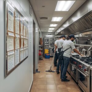 Cleanliness in a Restaurant Kitchen